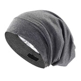 Adjustable Hair Cap for Curly Hair Braid Sleep Cap for Sleeping Women Men Gray