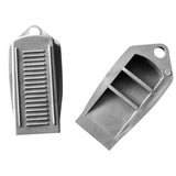 6PCS Rubber Door Wedge Stoppers with Grip for Home Grey