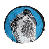 2-in-1 Portable Foldable Soccer Goal with Detachable Target - Blue