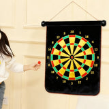Magnetized Roll Up Dartboard Set with 12 Darts Indoor Outdoor Game Gift L