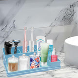 Bathroom Silicone Toothbrush Holder Stand Blue