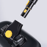 3 Section Car Wash Brush Telescopic with 15 Degree Bent Handle Yellow