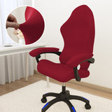 Stretchy Gaming Chair Cover Office Chair Swivel Chair Slipcover Red