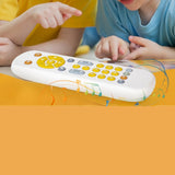 Kids Learning Remote Control Toy with Fun Music Lights and Interactive Play White