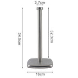 Paper Towel Holder Stainless Steel Countertop Stand Style 3