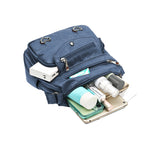 Crossbody Bag for Women Leather Messager Bag Large Capacity Shoulder Bag Blue