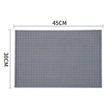 Bar Mat Non Slip Cocktail Mat Drip Mat for Countertops 45x30cm Home Bar Gray