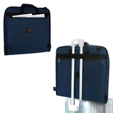 Water-resistant Foldable Garment Bag for Travel with Hanger Strap Navy