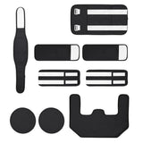 9PCS Reusable Castor Oil Pack Set – Organic Cotton for Neck  Waist & More Black