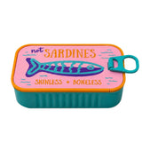 Sardine Shape Jewelry Box Small for Necklace and Earring Storage Dark Cyan