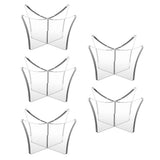 5 Pack Acrylic Ball Display Stand Clear Sports Ball Holder for Basketball and Football