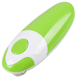 Automatic Electric Can Opener One-Touch Hands-Free Can Opener Battery Operated Kitchen Gadget Green