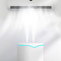 2L USB Double Spray Humidifiers with Colorful Light Cool Mist Ultrasonic Steam Air Humidifier White