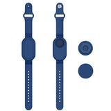 Silicone Bracelet Full Cover for Samsung Galaxy SmartTag 2 Watch  Case with Wristband Blue