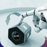 Cube Timer – Visual Rotating Timer with Vibration Adjustable Volume & Custom Countdown Blue