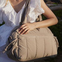 Gym Bag for Women Travel Duffle Bag with Wet Pocket Carry on Weekender Bag Khaki