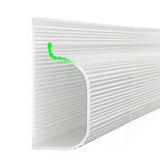 40cm Under Desk Cable Management – Adhesive Mount Cord Organizer for Desk White