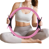 13PCS Home Pilates Essentials Kit – Includes Yoga Ball Resistance Band and Pilates Ring Pink