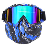 Ski Goggles Snowmobile Face Mask with Sun Glasses for Outdoor Sport