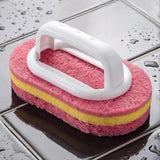 5 PCS Multi Layer Sponge Cleaning Brush Set for Kitchen and Bathroom Red