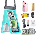 Double Space Water Resistant Phone Pouch Underwater Phone Dry Bags for Beach Pool