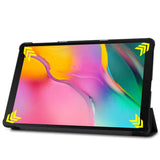 PU Leather Trifold Stand Case Compatible With Fire HD 10 2021 2023 Black