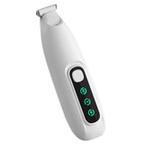 Electric Pet Paw Trimmer with 18mm Ceramic Blade and LED Light White