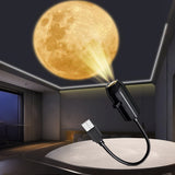 10PCS Projection Light USB Star Night Light with Replaceable Slides for Bedroom Decor