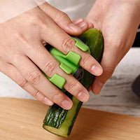 4Pcs Fruit Vegetable Peeler Double Finger Grip Cutter Slicer Kitchen Tools Green