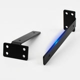 2Pcs Floating Shelf Brackets 0.4 cm Thick for Shelves Support DIY Large
