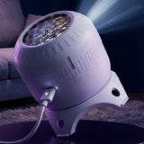 8 Pattern Christmas Projector Lights for Indoor Bedroom Living Room Car White