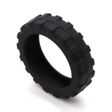 8Pcs Luggage Wheel Covers Silicone Suitcase Wheels Protector Sleeves Black