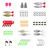 101 Pcs Set Fishing Tackle Set Lures Fishing Kit for Fishing Lovers Beginners