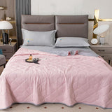 Double-Sided Cooling Blanket Summer Cool Touch Quilt Air Conditioner Blanket Pink