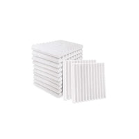 12 Pcs Set Studio Acoustic Foam Sound Absorbtion Proofing Panels Wedge White