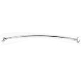 Curved Stainless Steel Shower Curtain Rod for Bathroom and Bathtub Silver