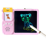 Talking Flash Cards Toy with 510 Words and Drawing Tablet for Boys and Girls Pink