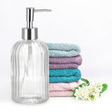450ml Glass Soap Dispenser for Dish Soap Dispenser Bathroom Clear