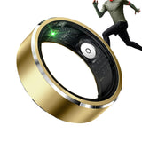 Smart Ring Fitness Tracker with Gesture Camera Control Motion Gaming Gold