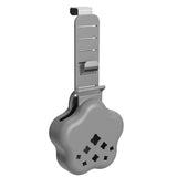 Toilet Tank Cleaning Tablet Holder Adjustable Silicone Metal Hanging Gray