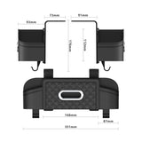 Car Back Seat Organizer with 2 Drink Cup Holder Multi-functional Storage Organizer Black