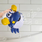 Crab Bubble Machine Bath Toy – With Music for Kids and Toddlers Bath Time Fun Blue