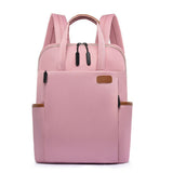 Travel Laptop Backpack Casual Rucksack Shoulder Bag for Work School Pink
