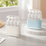 4-in-1 Travel Toiletry Cosmetic Bottle Set 4 Pieces 40ml Leak-Resistant Travel Dispenser Bottles for Carry-On Luggage Blue