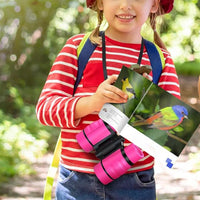4X30 Binocular for Kids Bird Watching Hiking Outdoor Exploration Christmas Birthday Pink