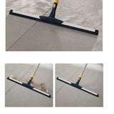 81-130cm Adjustable Telescopic Floor Squeegee 180 Degrees Swivel Water Broom for Bathroom Garage Window Cleaning Navy