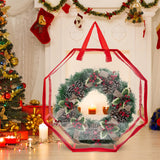 76cm Christmas Wreath Storage Bags Octagon Xmas Garland Bags