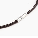 5Pcs Woven Necklace Rope Leather Cord Adjustable Rope for DIY Jewelry Coffee