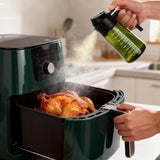 2PCS Glass Oil Sprayer for Cooking Kitchen Green