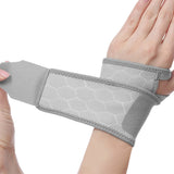 Carpal Tunnel Wrist Brace 2-Pack Adjustable Wrist Support Wraps for Men and Women Gray
